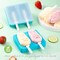 Silicone Popsicle Molds, Reusable BPA Free Ice Popsicle Mould 2 Pieces Popsicle Molds Easy to Pop out Dishwasher Safe Ice Pop Maker(Blue)